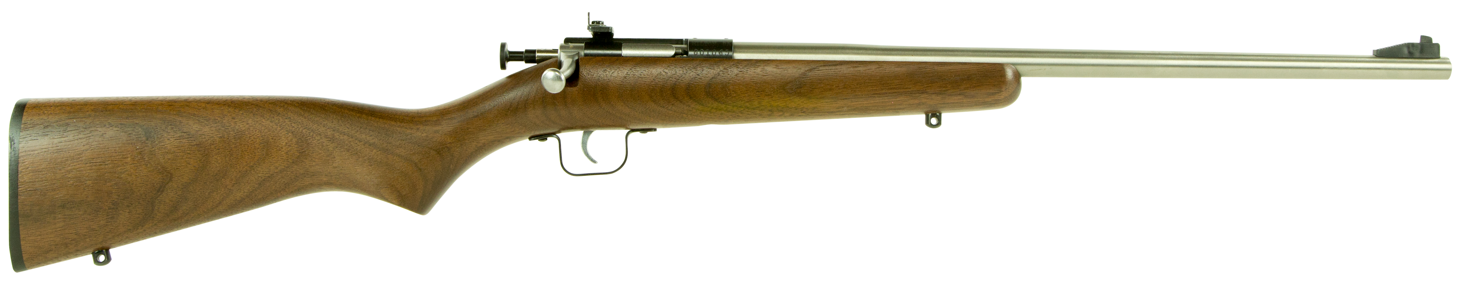Keystone Crickett Rifle 22 LR 16 in. Walnut Stainless