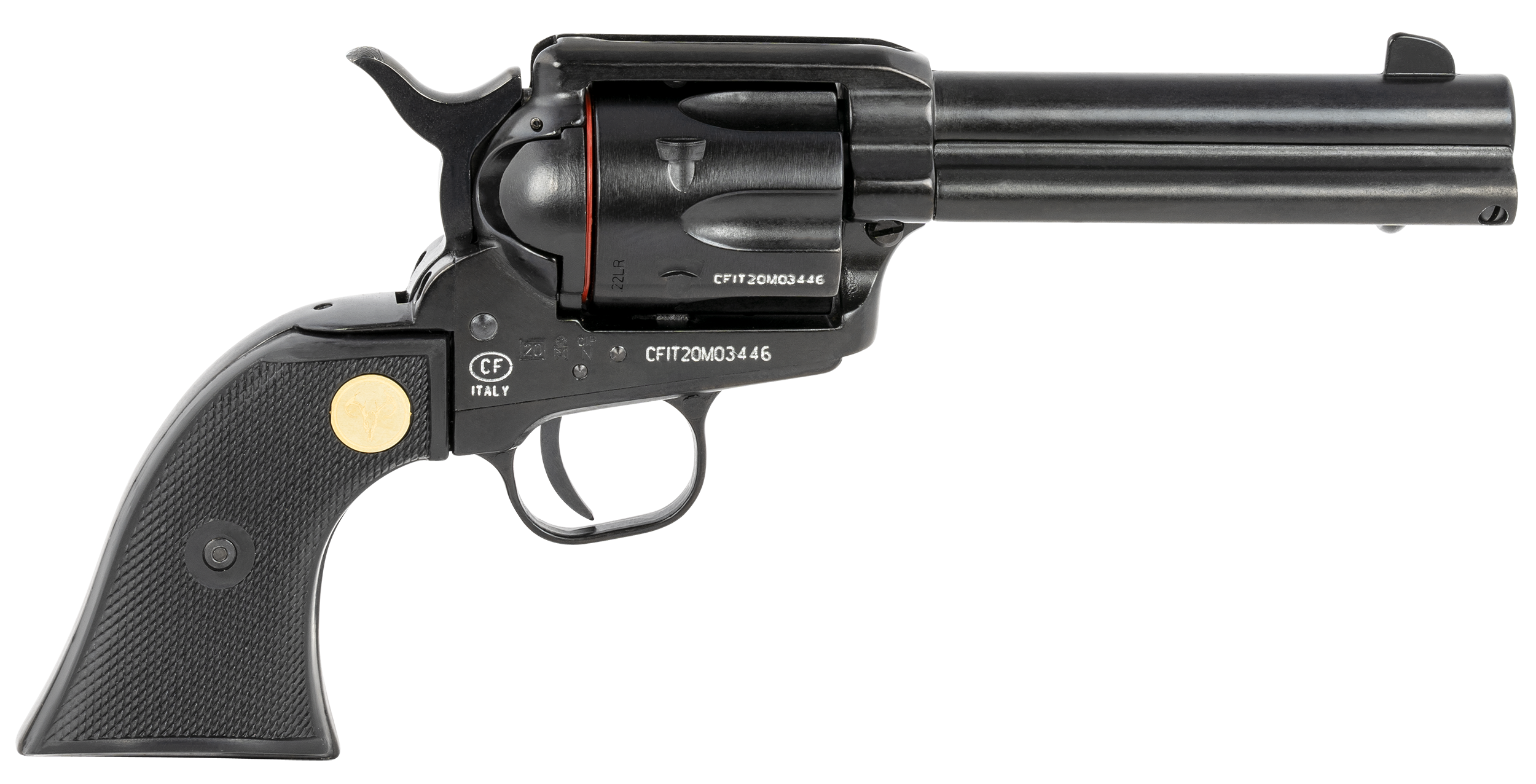 Traditions SAT7322250 1873 Rawhide SAO 22 LR 6rd 4.75" Blued Steel Black Checkered PVC Grip