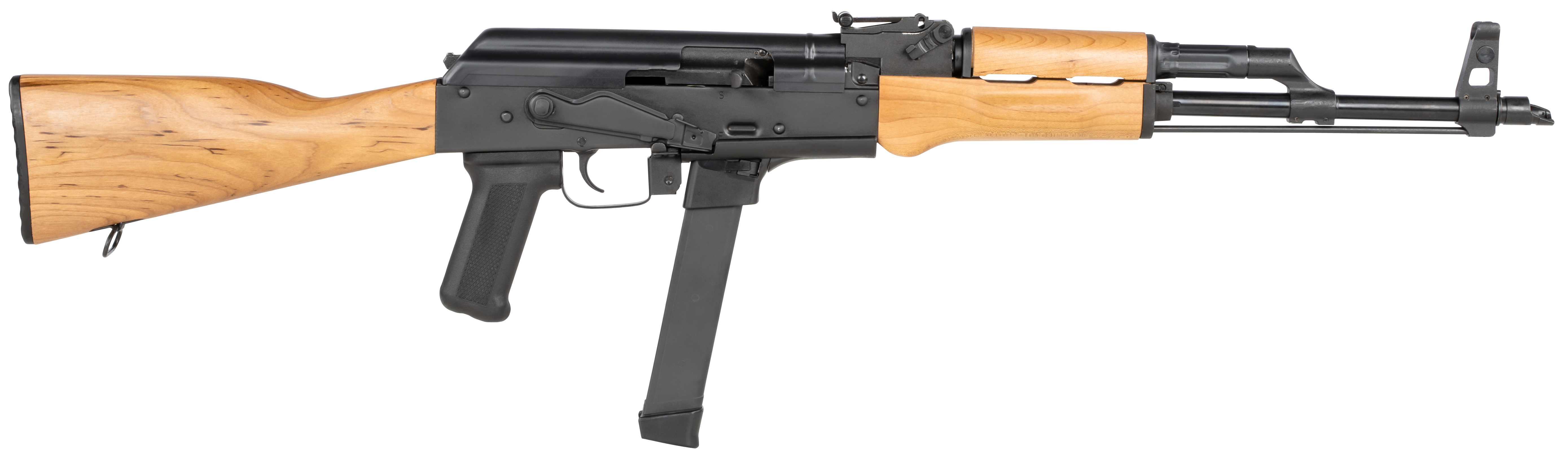 Century Arms Wasr-M 9mm Luger 16.25 Inch Barrel 33 Rounds Wood Finish