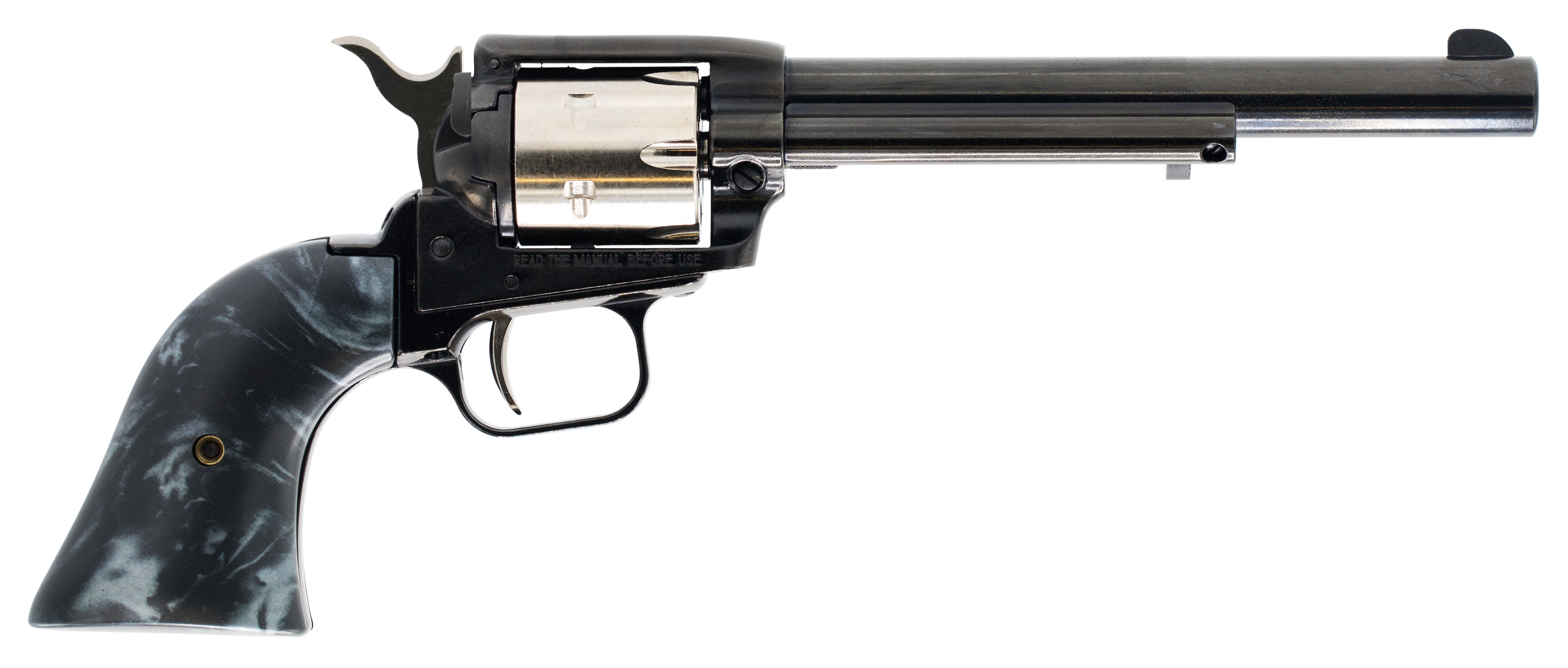 Heritage Rough Rider 22 Long Rifle 6.5 inch 6 Rounds Black Nickel Pearl