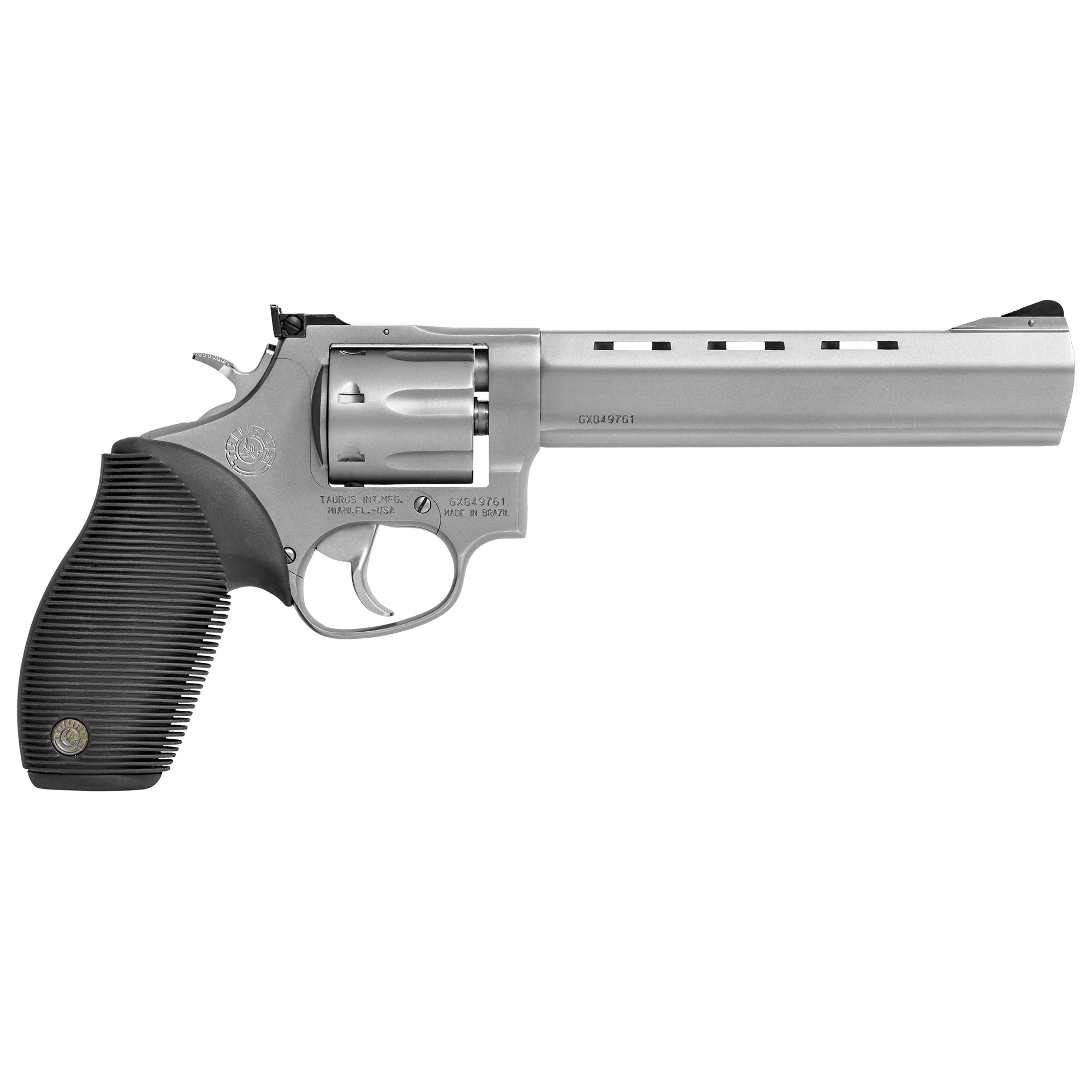 Taurus Tracker 17 17 HMR 6.5in 7rd Medium Frame Matte Stainless Ribber Grip