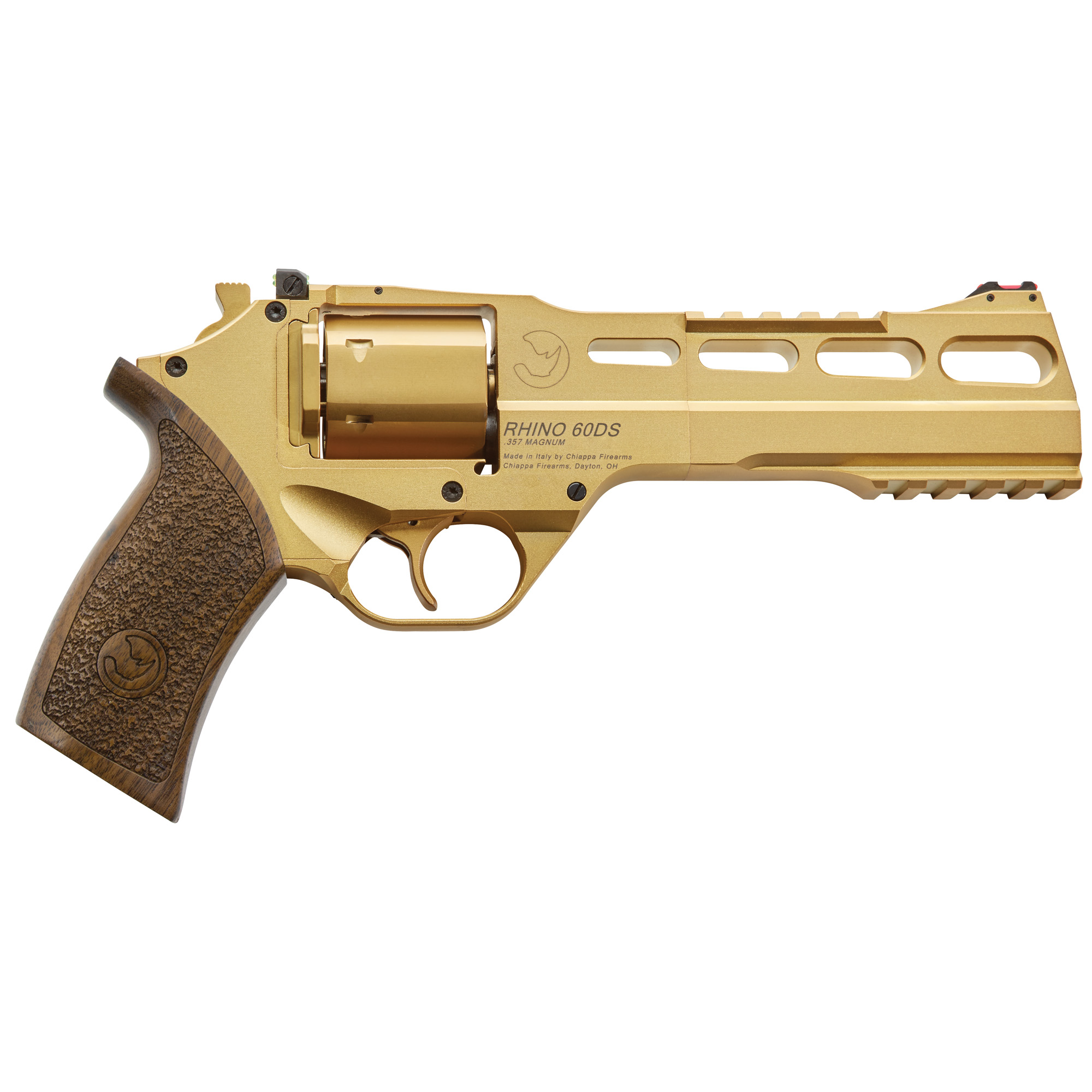 Chiappa Firearms Rhino 60DS 357 Magnum 6" 6 Rounds Gold Plated PVD