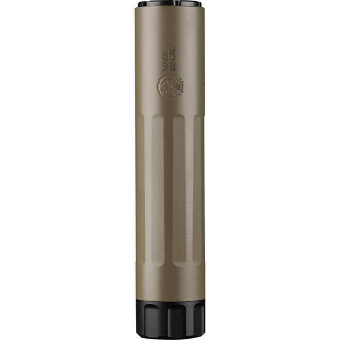 Dead Air Armament Mask HD .22LR Rimfire Suppressor 5.1in FDE Stainless/Titanium