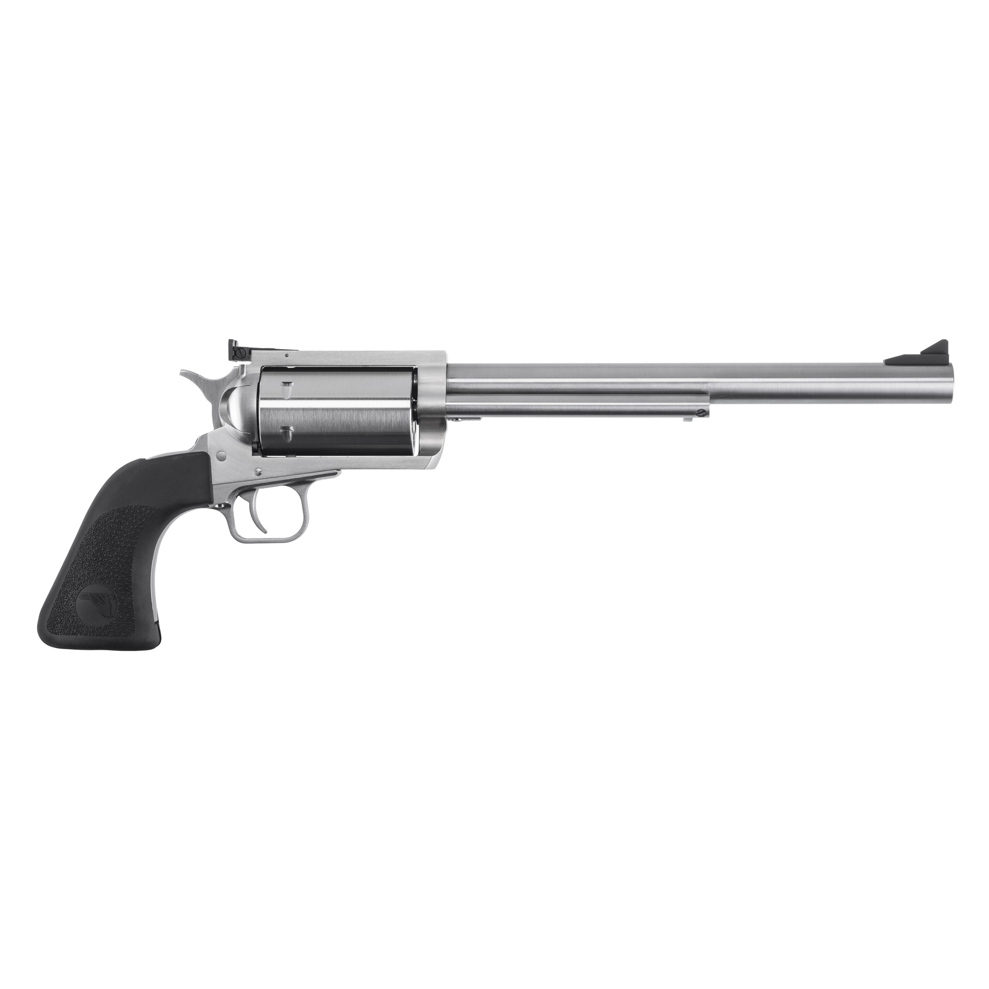 Magnum Research BFR360 BFR  Extra Large 360 Buckhammer 6+1 Shot 10" Brushed Stainless Steel Barrel & Cylinder, Stainless Stainless Steel Frame, Black Rubber Grip, Exposed Hammer