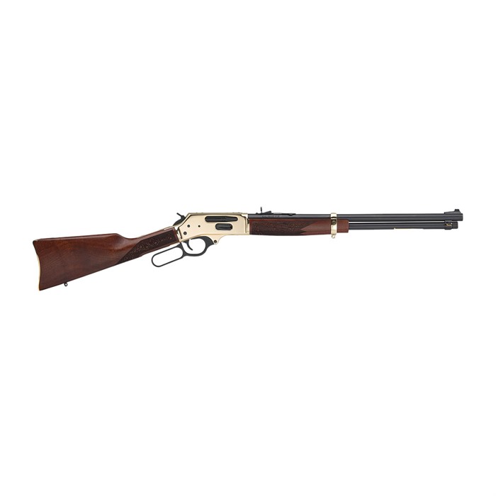 Henry H02435 Side Gate 35 Remington 20 Inch 5 Rounds Brass Polished Walnut