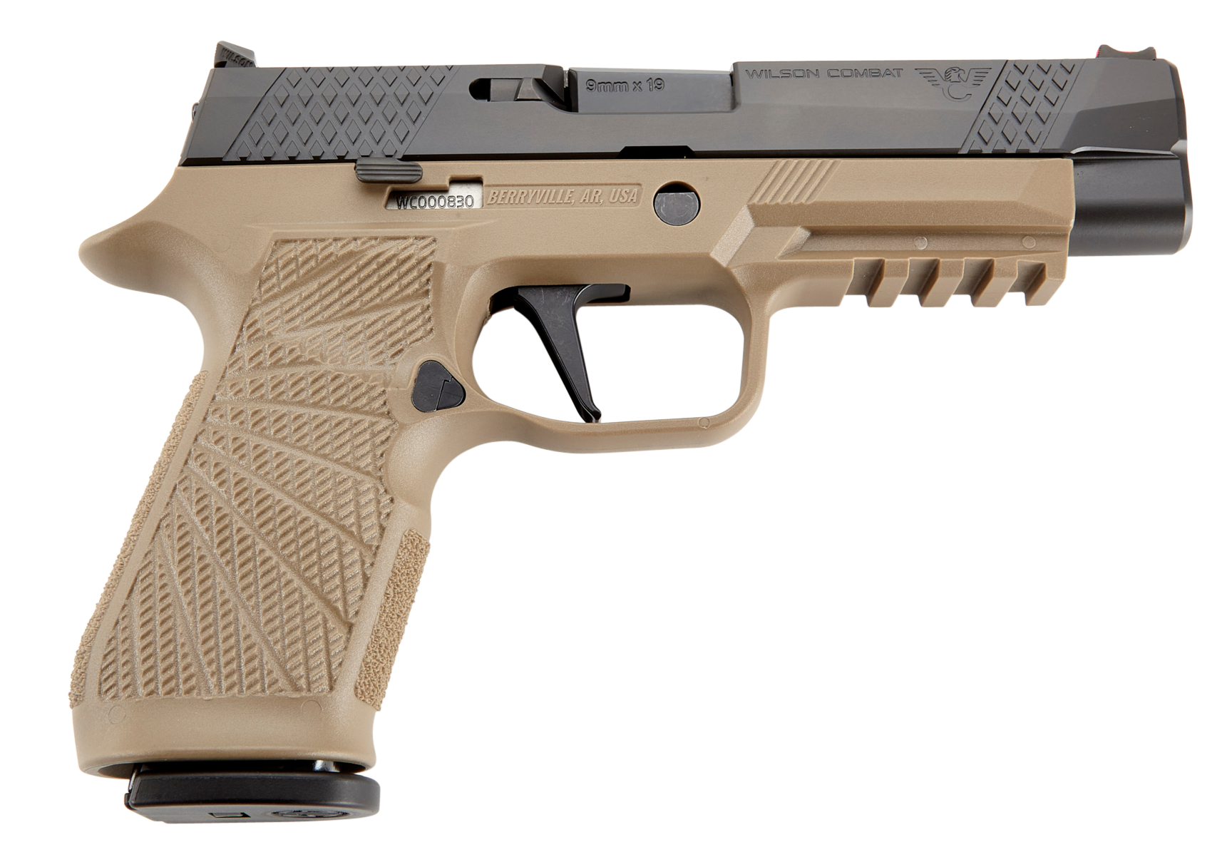 Wilson Combat P320 9mm Luger 4.7 Inch 17 Rounds Tan Polymer Frame DLC Finish