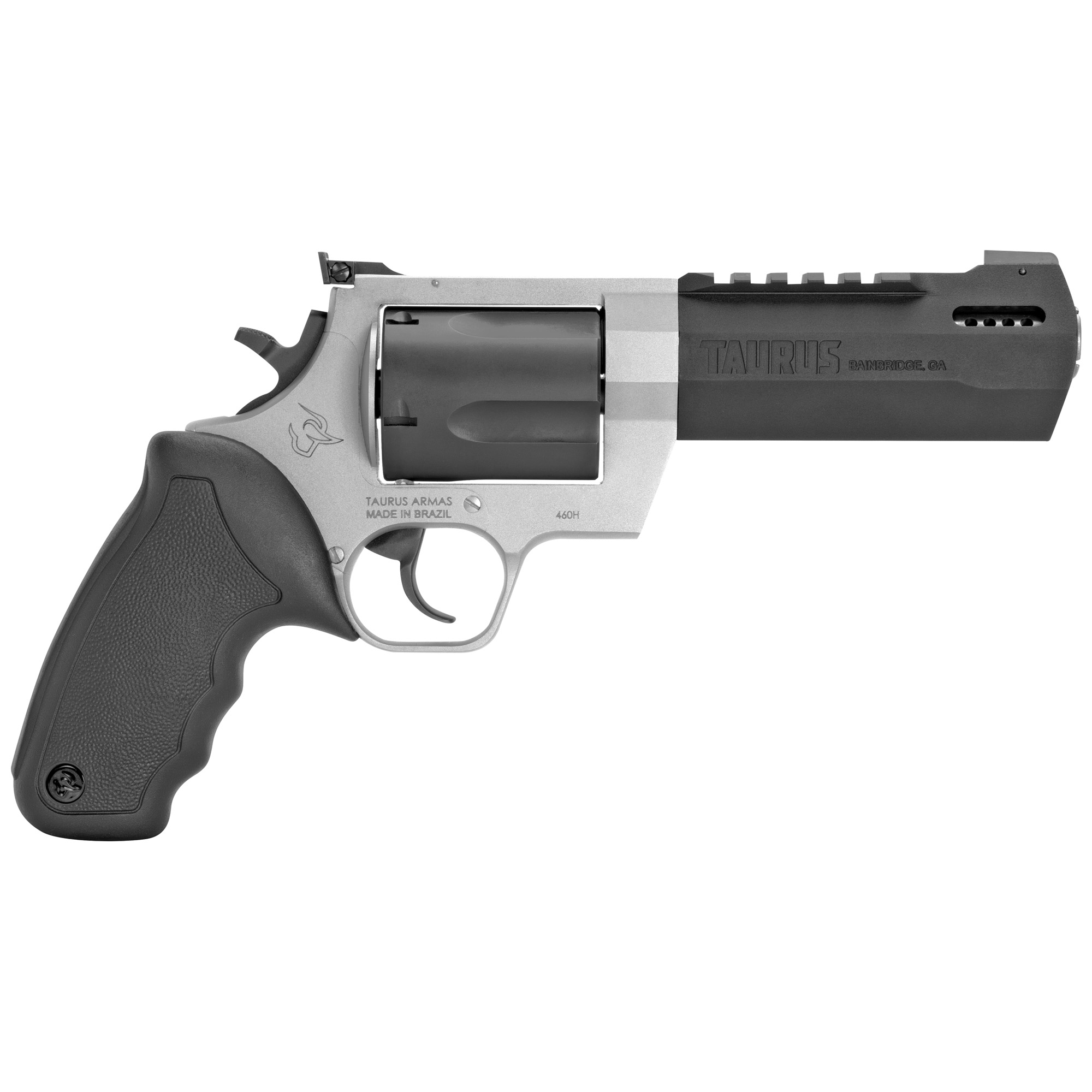 Taurus Raging Hunter Revolver - Two Tone | 460 S&W Magnum | 5.1" Barrel | 5rd | Rubber Grip | Picatinny Rail