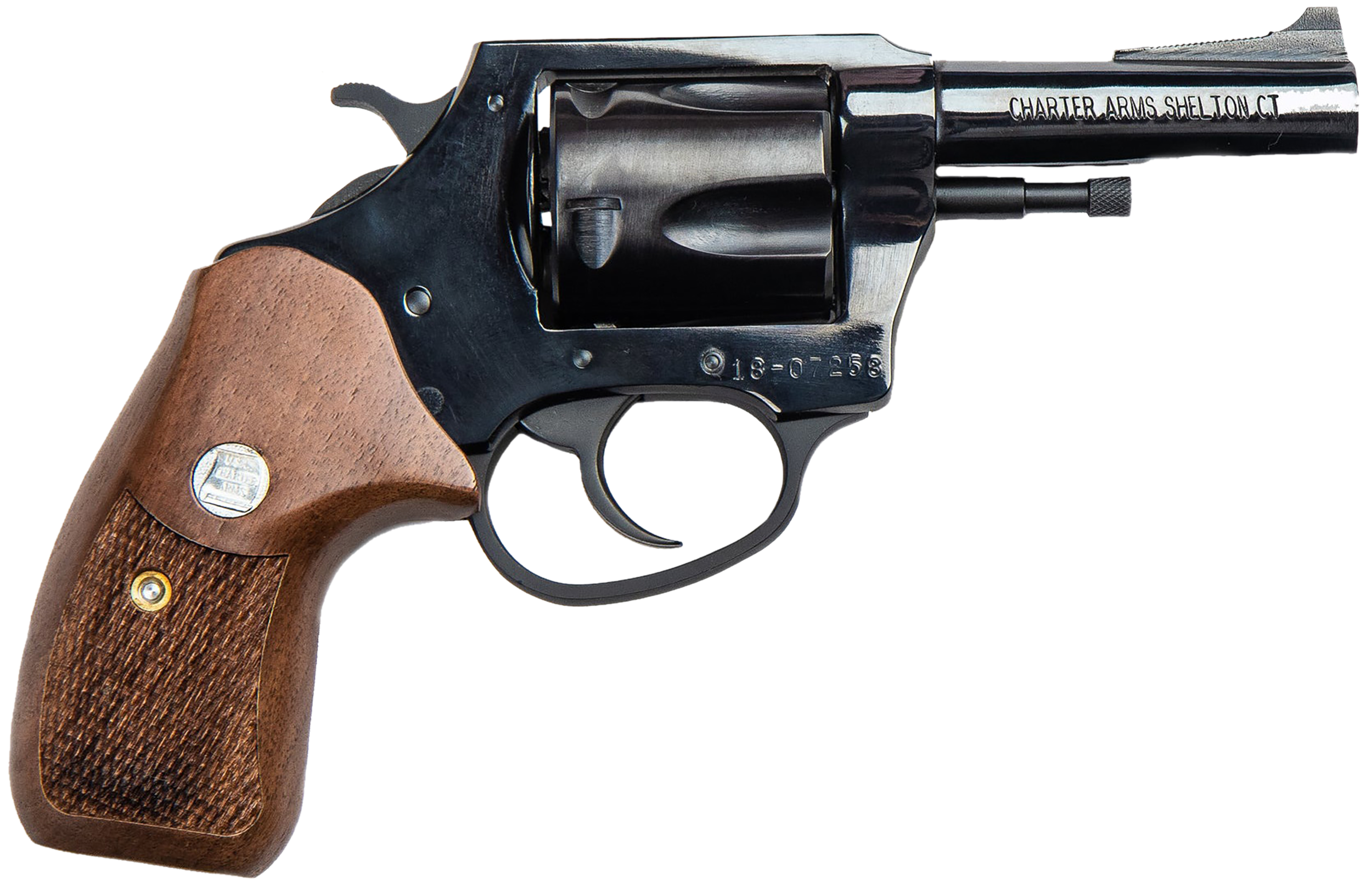 Charter Arms Bulldog Classic Revolver 44 Special 3 in 5 rd Blued Wood Grip