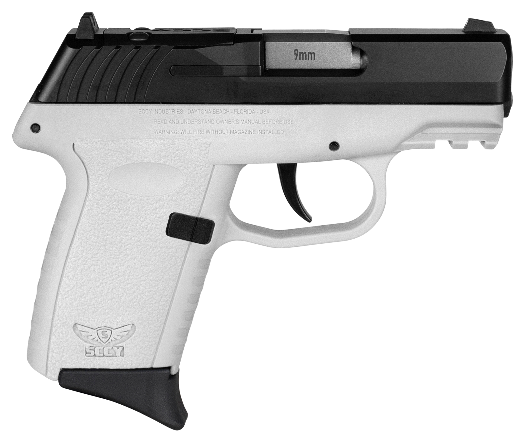 SCCY Industries CPX2CBWTRDRG3 CPX-2 Gen3 RD 9mm Luger 10+1 3.10" White Polymer w/Picatinny Rail Serrated Black Nitride SS Slide White Polymer Grip