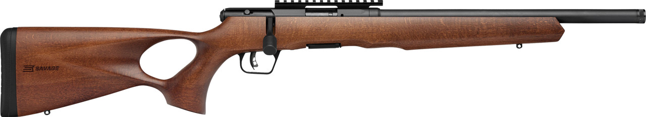 Savage B22 Timber 22 LR 18 in 10 Round Wood Thumbhole Rifle