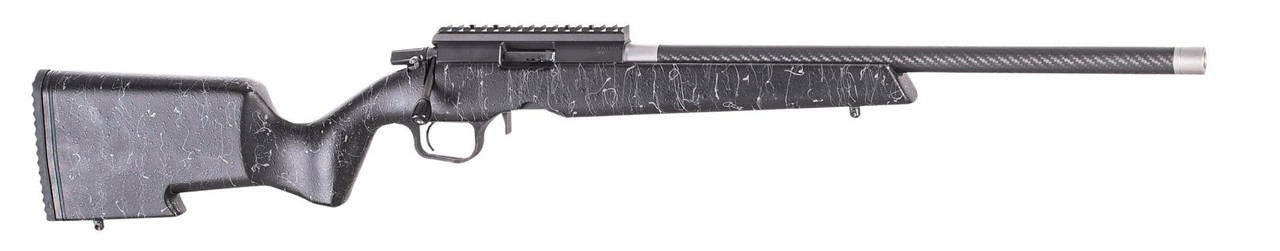 Christensen Arms 8011200200 Ranger  22 LR 10+1 18" Carbon Fiber/Threaded Barrel, Black Anodized Finish, Black with Gray Webbing Stock