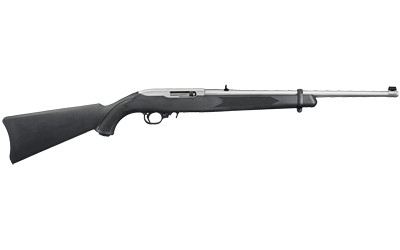 Ruger 1256 10/22 Carbine, 22 Long Rifle, 18.5in, 10 Rounds, Satin Stainless, Synthetic, Right Hand