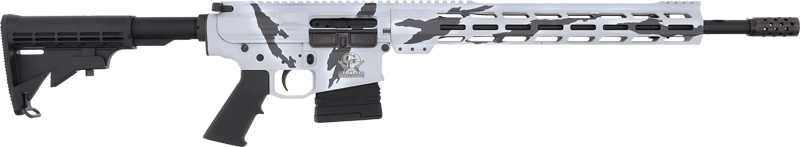 Great Lake Firearms GLFA AR10 Rifle 308 Win 18 Inch 10 Rounds Snow Camo Cerakote