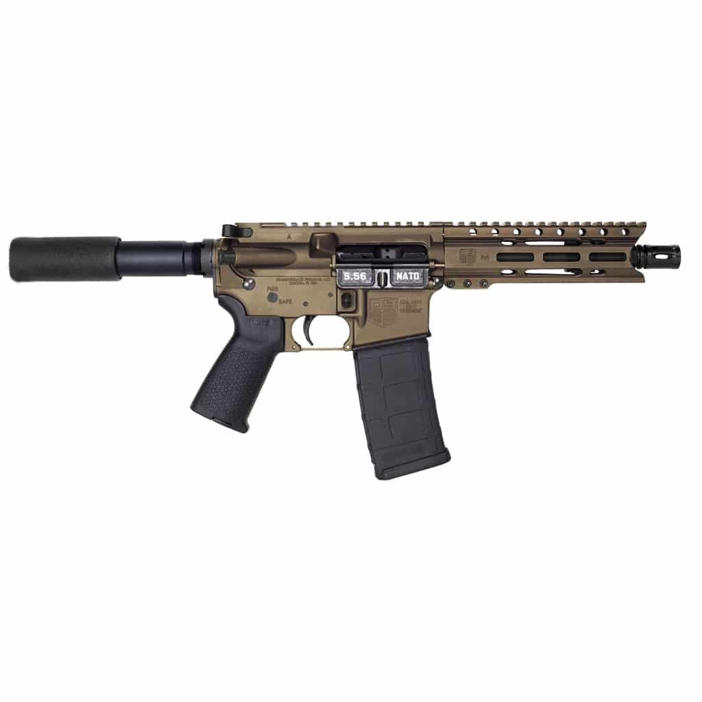 Diamondback DB1912K071 DB15 AR Pistol Carbine Length 5.56x45mm NATO 7" 30+1 Midnight Bronze Buffer Tube Stock
