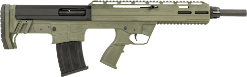 Tokarev USA 21000129 TBP  12 Gauge 3" 5+1 18.50", OD Green, Cheek Riser Compatible Bull-Pup Stock, Flip-Up Sights, 3 Chokes