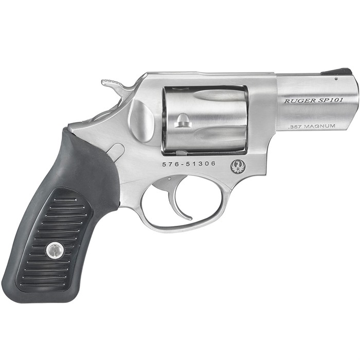 Ruger SP101 357 Magnum 2.25 Inch 5 Rounds Satin Stainless Rubber Grip