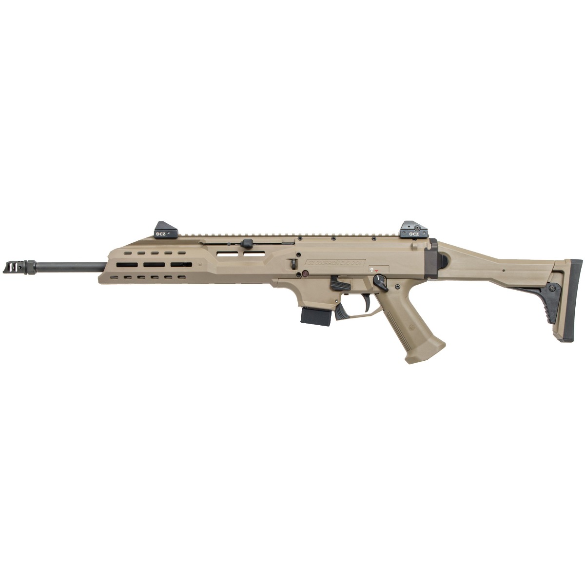 CZ Scorpion Evo 3 S1 Carbine 9mm Luger 16.1 Barrel 10 Capacity Flat Dark Earth Muzzle Brake