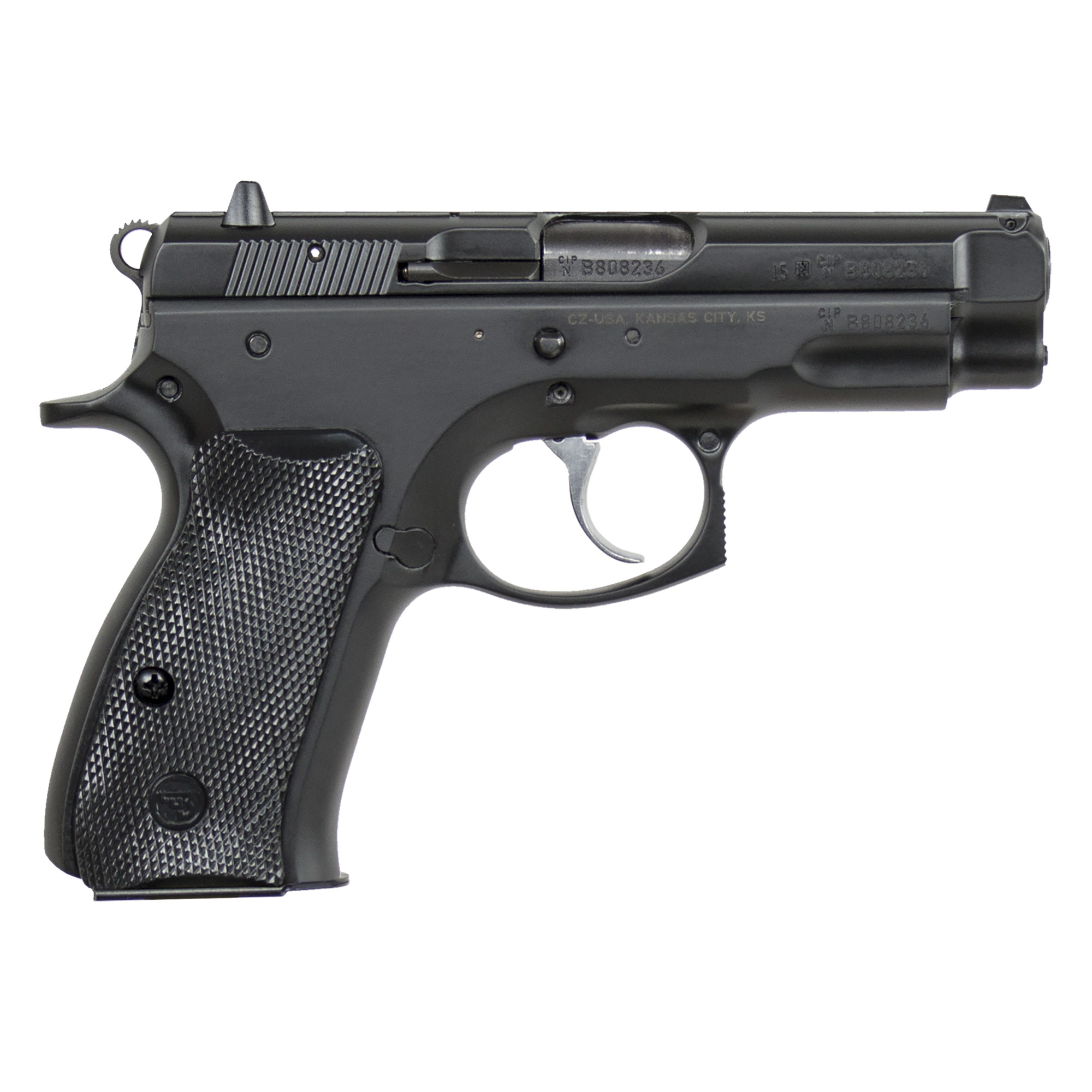 CZ 75 Compact 9mm Luger 3.75 in 10 Rounds Steel Frame Blued Finish