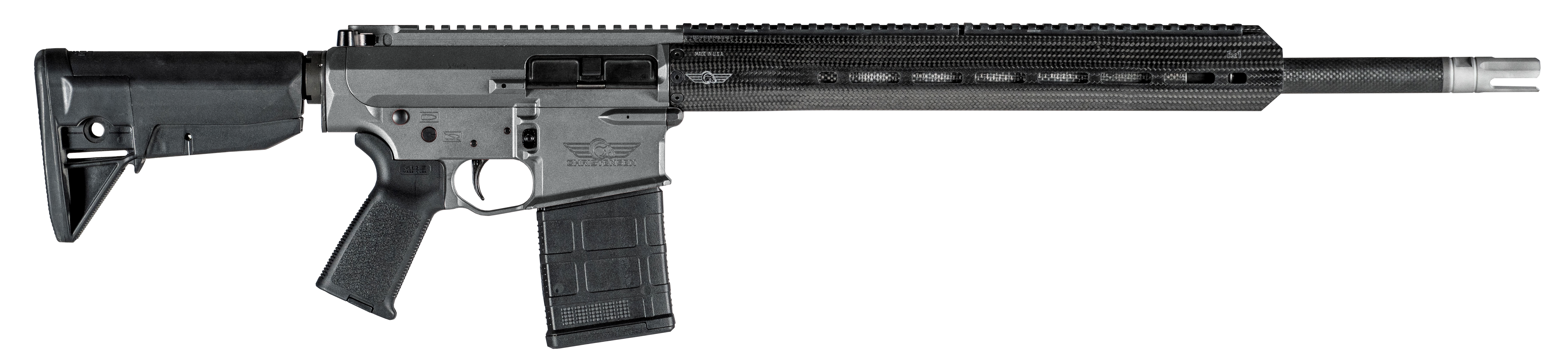Christensen Arms CA112111156432 CA-10 G2  308 Win 20+1 18" Barrel, Tungsten Gray Cerakote Metal Finish, Black Adjustable BCM Gunfighter Stock, Black Polymer Grip