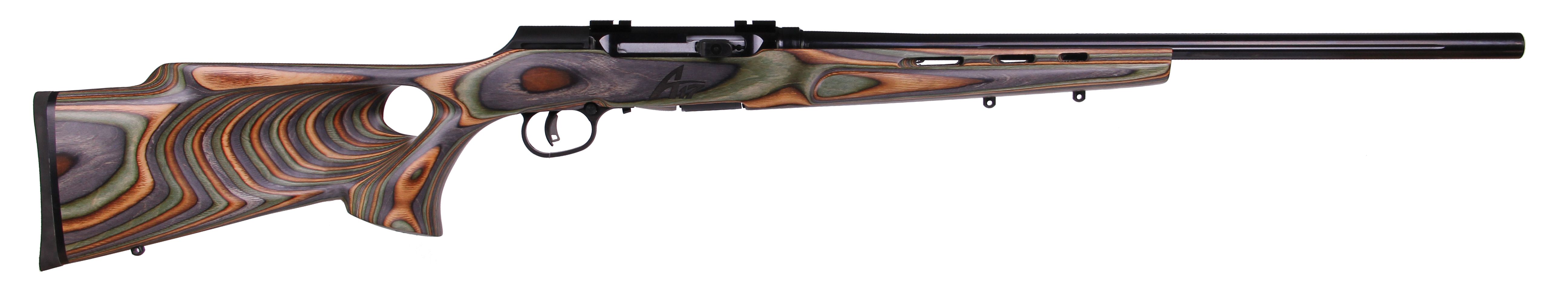 Savage A17 Target 17 HMR 22 Inch 10 Rounds Green Laminate Thumbhole