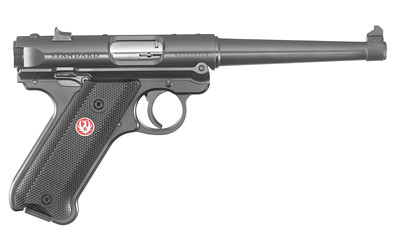 Ruger Mark IV 22 LR 6 inch 10+1 Satin Stainless Blued Slide Aluminum Frame Grip