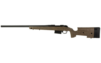 Bergara Rifles B14S354C B-14 HMR 22-250 Rem 5+1 24" Graphite Black Cerakote Barrel, Black Speckled Brown Molded w/Mini-Chassis, Adjustable LOP & Cheek Piece Stock, Right Hand