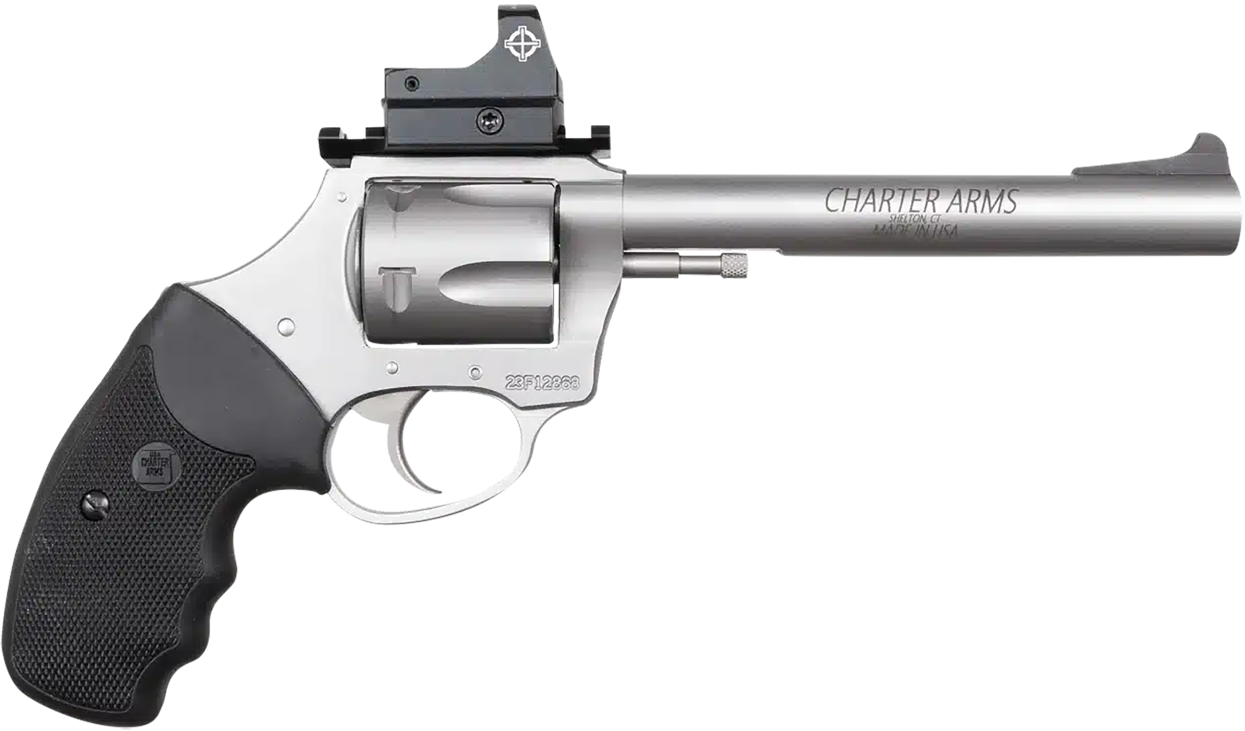 Charter Arms Mastiff 9mm Luger 6" 5 Shot Stainless Steel Revolver