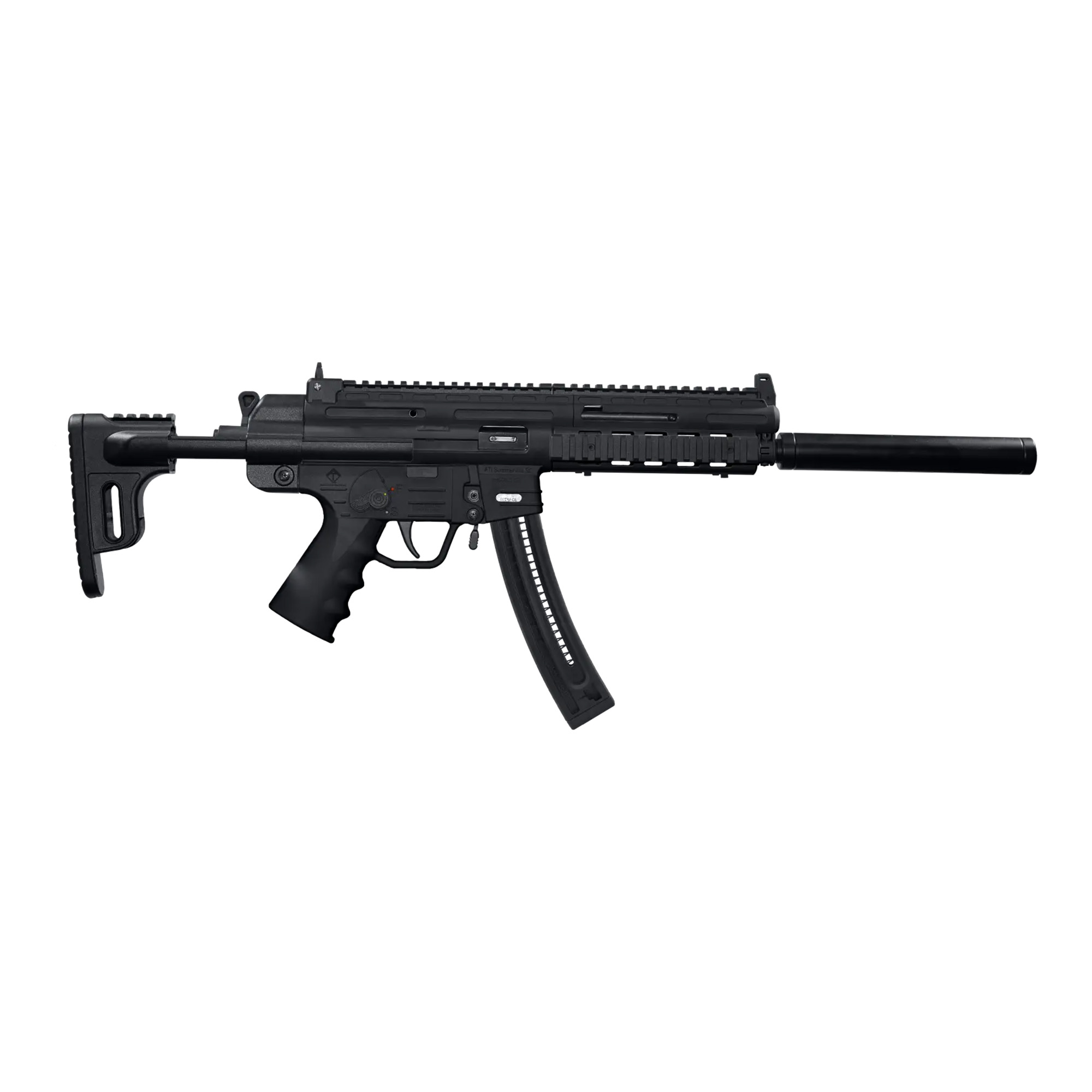 ATI GSG-16 Carbine - Black | .22LR | 16.25" Barrel | 22rd | Faux Suppressor | M-LOK Handguard