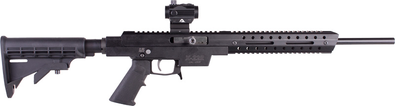 Excel Arms EA22604 X-Series  22 LR 10+1 16" Barrel, Aluminum Receiver, 6 Position Collapsible Stock, Includes Red Dot