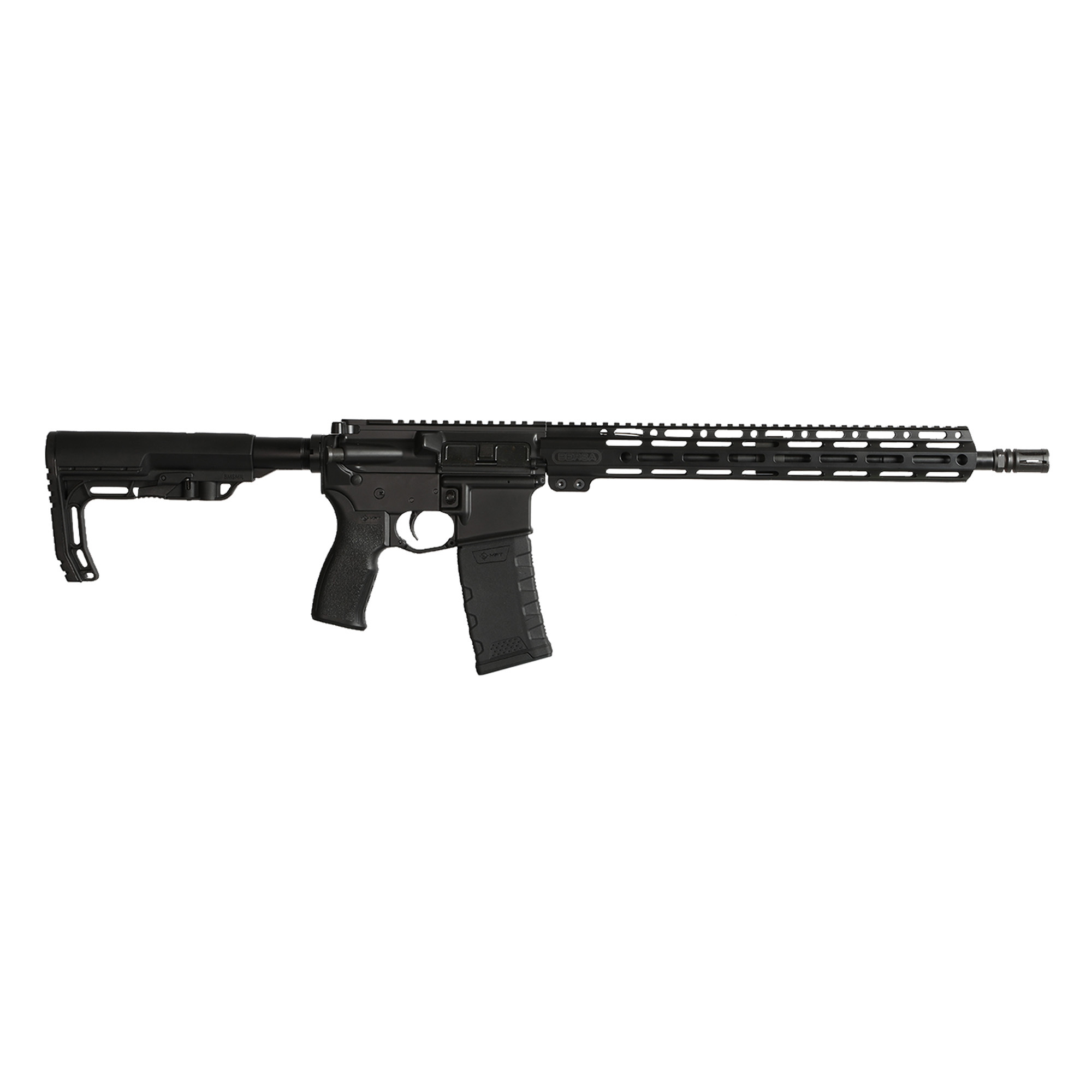 Bersa BAR15RMFT BAR15  5.56x45mm NATO 30+1 16" Barrel, A2 Flash Hider, Hard Coat Anodized Receiver, MFT 6 Position Minimalist Stock, 15" M-LOK Handguard, Manual Safety, Optics Ready