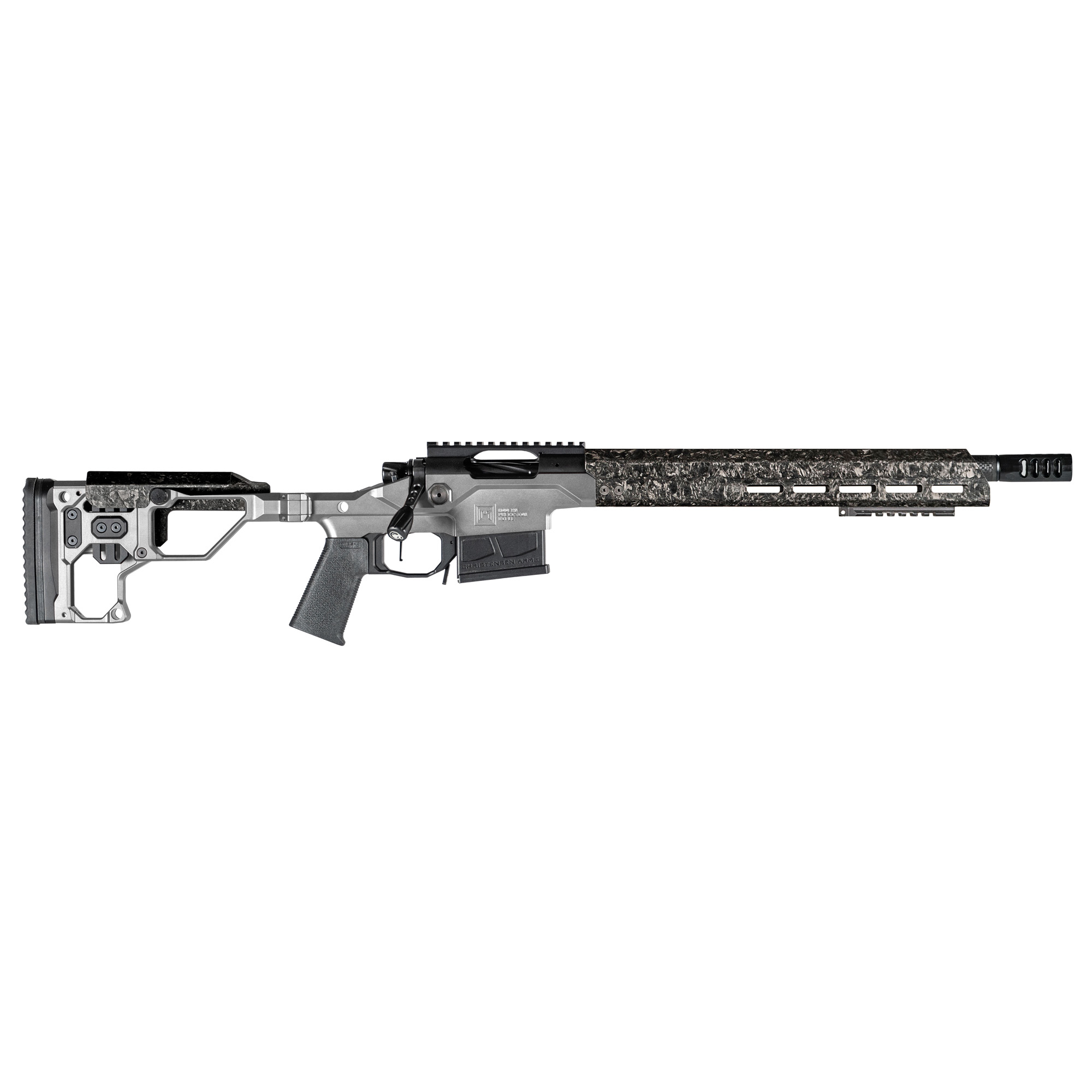 Christensen Arms 8010307400 Modern Precision  308 Win 16" Threaded Carbon Fiber Barrel 5+1, Black Nitride Finish, Tungsten Anodized Folding Stock, Polymer Grip