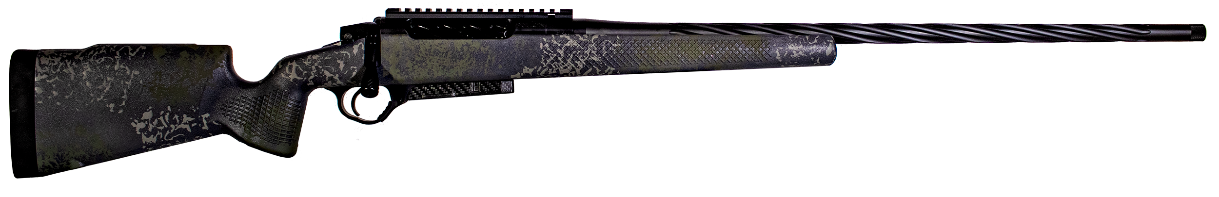 Seekins Precision 0011710125MS Havak PH2 Full Size 7mm Rem Mag 3+1 26" Charcoal Gray Fluted/Threaded Barrel, Black Picatinny Rail Stainless Steel Receiver, Mountain Shadow Camo Fixed Synthetic Stock