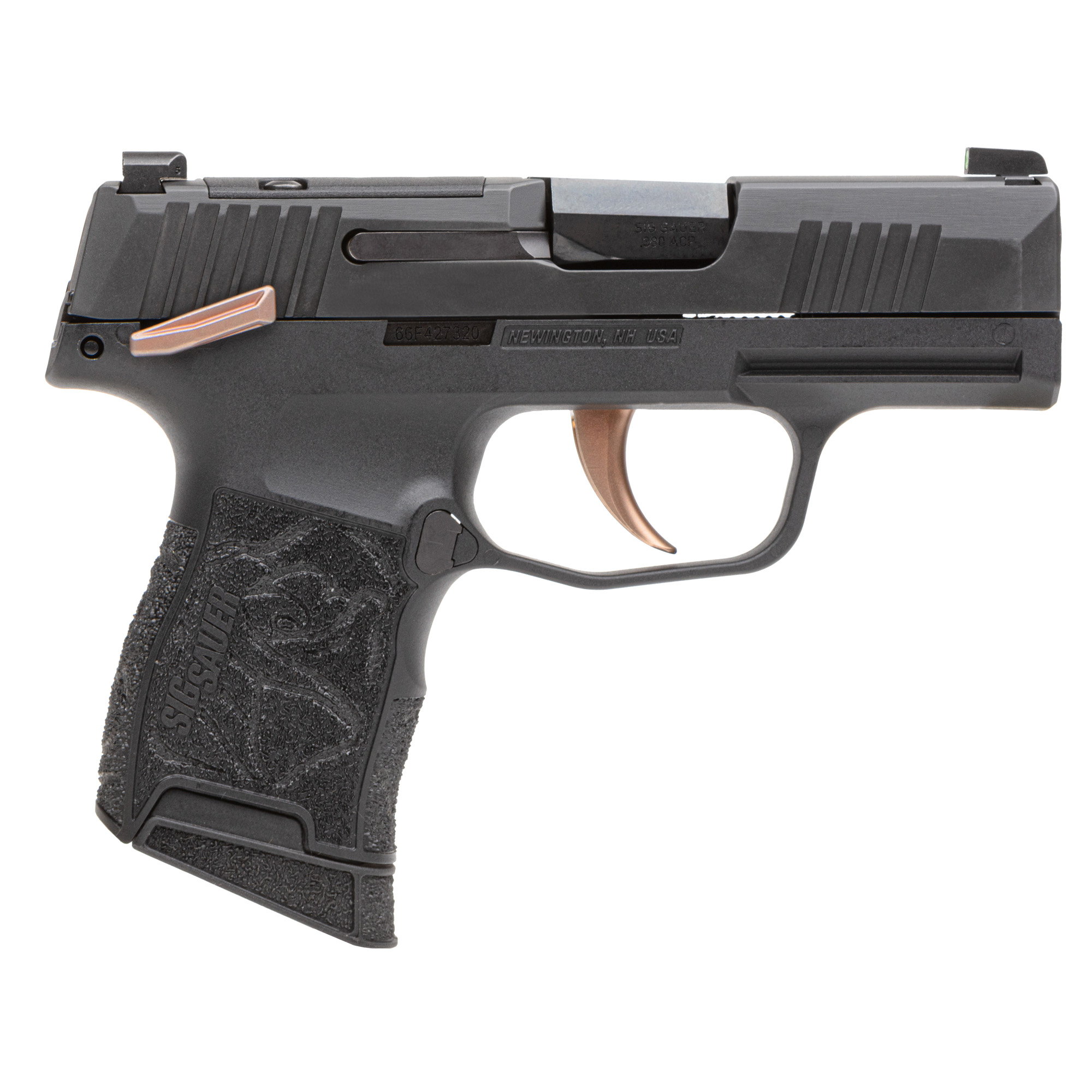 Sig Sauer P365 Rose 380 Acp 3.1in 10+1 Black Rose Gold Optic Ready