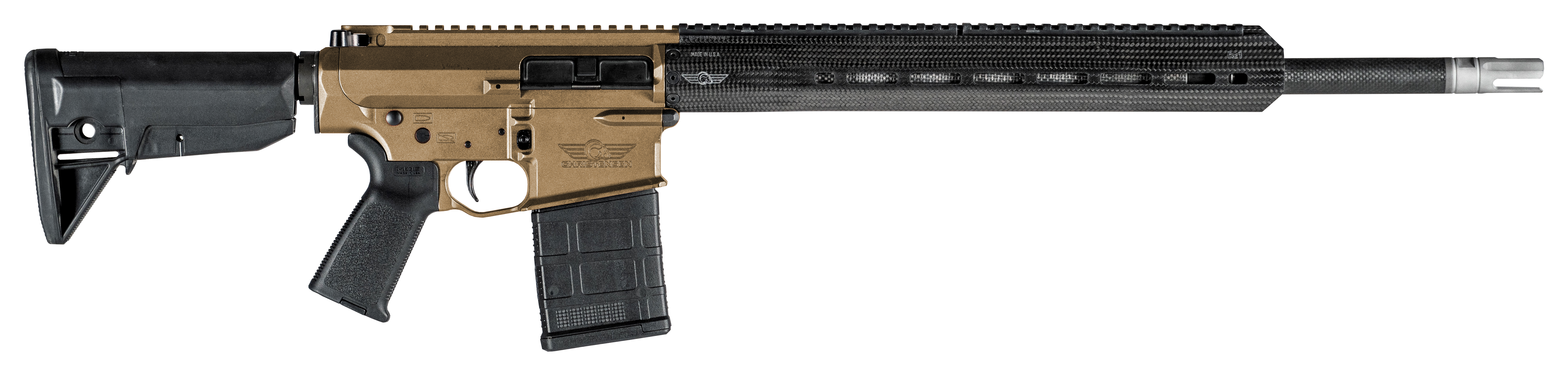 Christensen Arms CA112111136432 CA-10 G2  308 Win 20+1 18" Barrel, Burnt Bronze Cerakote Metal Finish, Black Adjustable BCM Gunfighter Stock, Black Polymer Grip