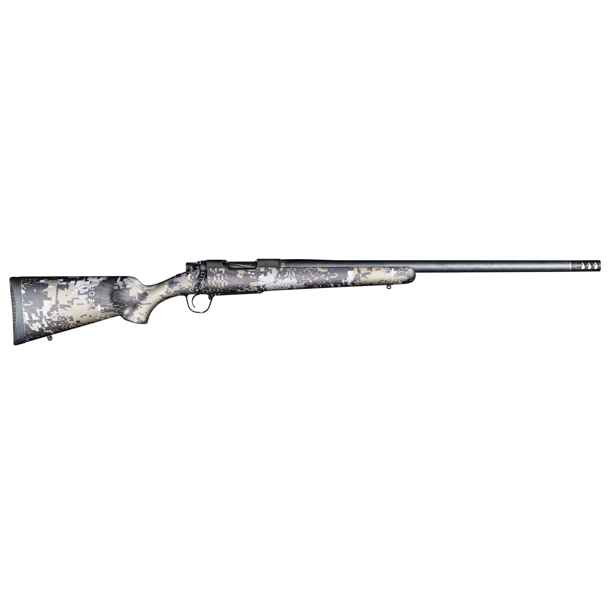 Christensen Arms 8010627600 Ridgeline FFT 6.5 PRC 3+1 18" Carbon Fiber/Threaded Barrel, Black Nitride, Sitka Elevate II Camo Stock
