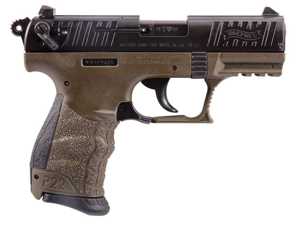 Walther P22 Pistol 22 LR 3.42 in 10 Rounds CA Compliant Tactical