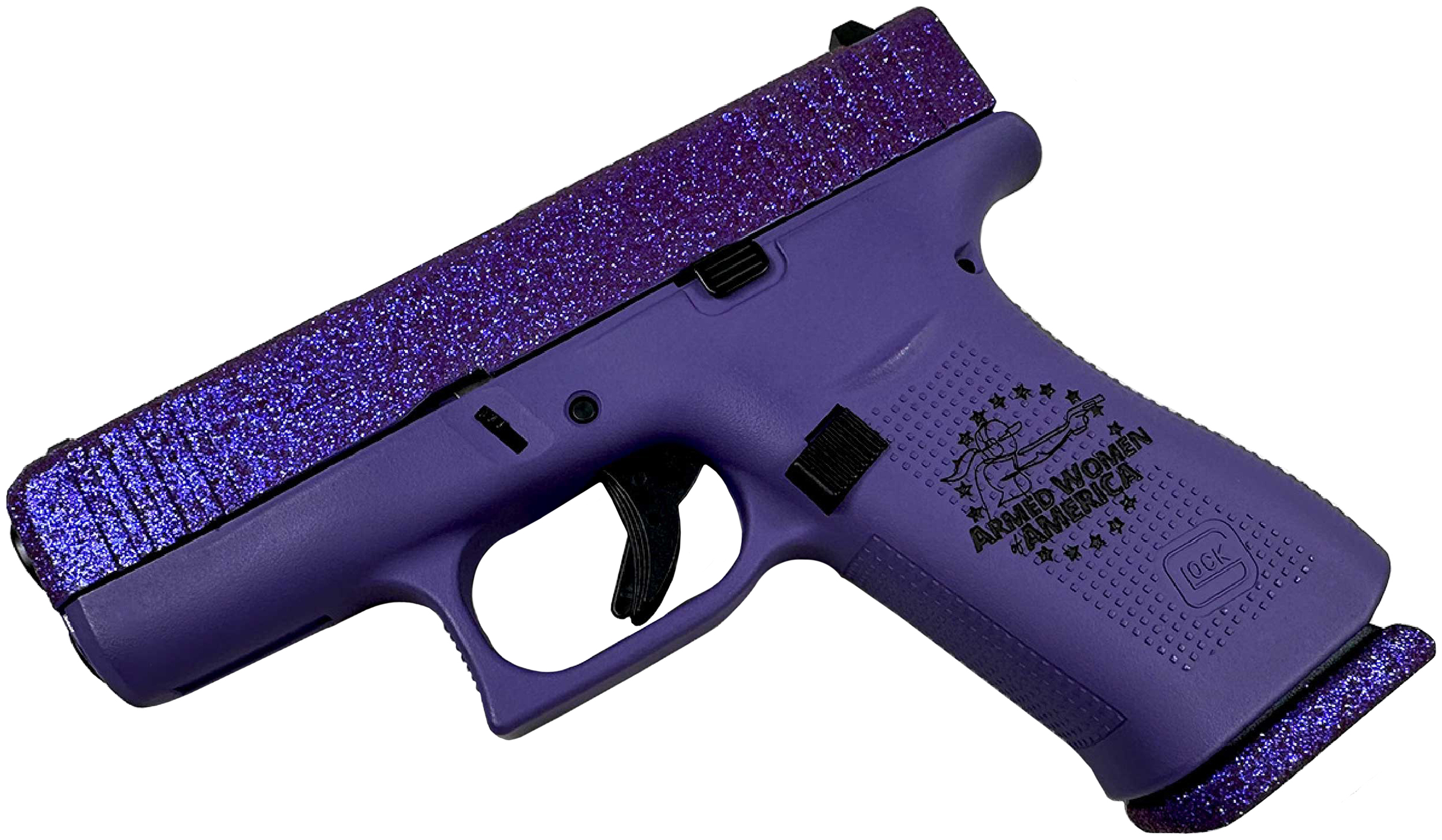Glock 43X 9mm, 3.4in. Barrel, 10rd - Glitter - 151550026592