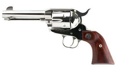 Ruger Vaquero Medium 45 Colt 4.62 inch 6 rounds High Gloss Stainless Wood Grip