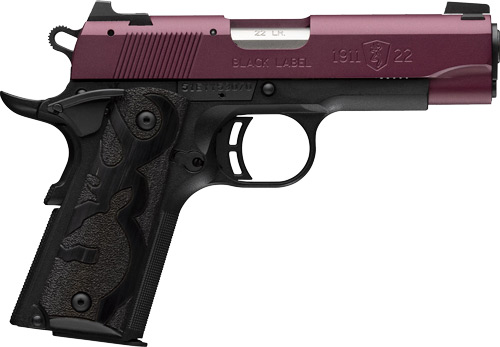 Browning 1911-22 22 Long Rifle 3.63 in 10 Rounds Matte Stainless Black Cherry Cerakote