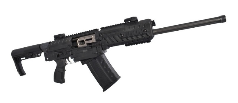 FosTech Origin-12 Semi-Auto Shotgun - Black Receiver | Nickel Internals | 18" Barrel
