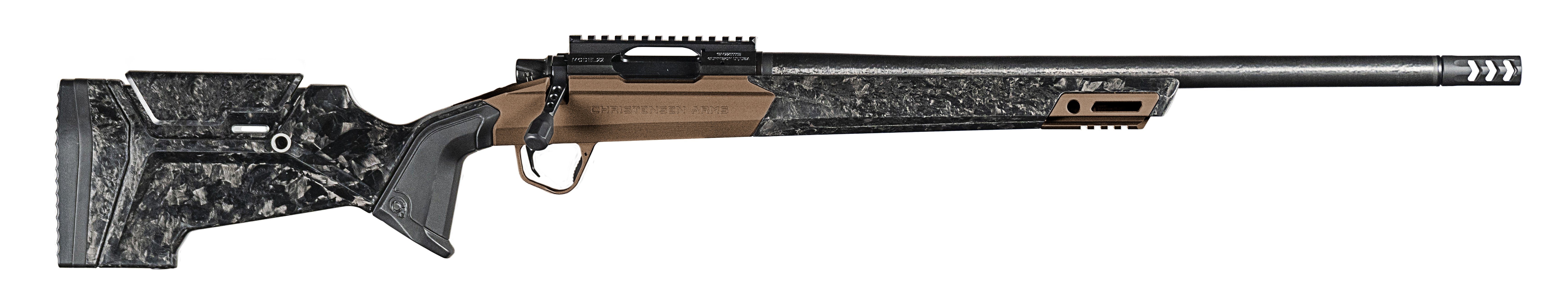 Christensen Arms 8011300500 Modern Hunting  6.5 CRD 5+1 22" Carbon Fiber Carbon Fiber Wrapped Barrel, Burnt Bronze Cerakote Aluminum Receiver, Natural Carbon Fiber Hunter Style w/Adj Cheek Piece Stock