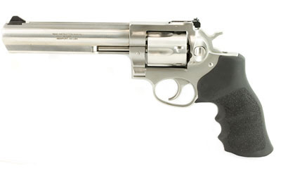 Ruger Gp100 .357 Magnum, 6 in, 6 Rounds, Satin Stainless, Hogue Monogrip