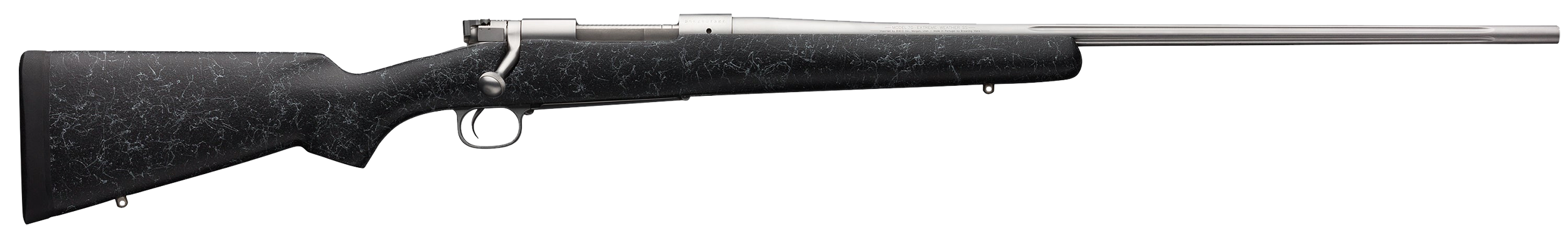 Winchester Model 70 Extreme Weather 264 Winchester Magnum 26" 3+1 Gray Webbing Stainless Steel