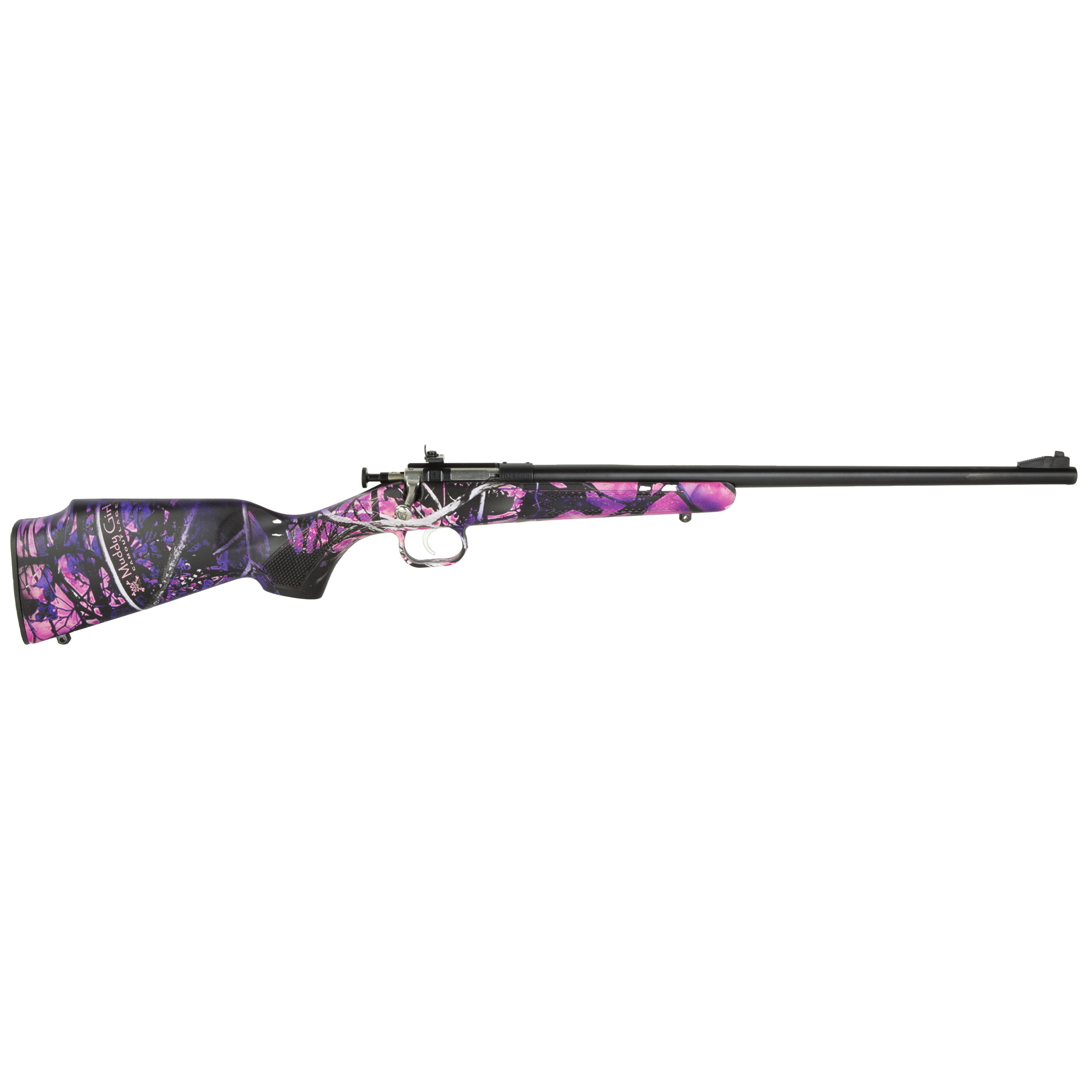 Keystone Crickett Hydro-Dipped Synthetic Rifle 22LR Muddy Girl Blued
