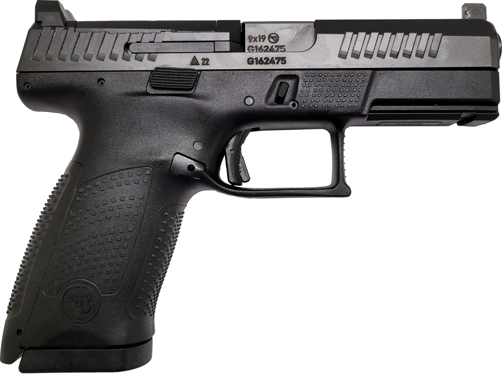 CZ P-10 C 9mm 4in 15rd Optics Ready Co-Witness Tritium Sight Polymer Frame