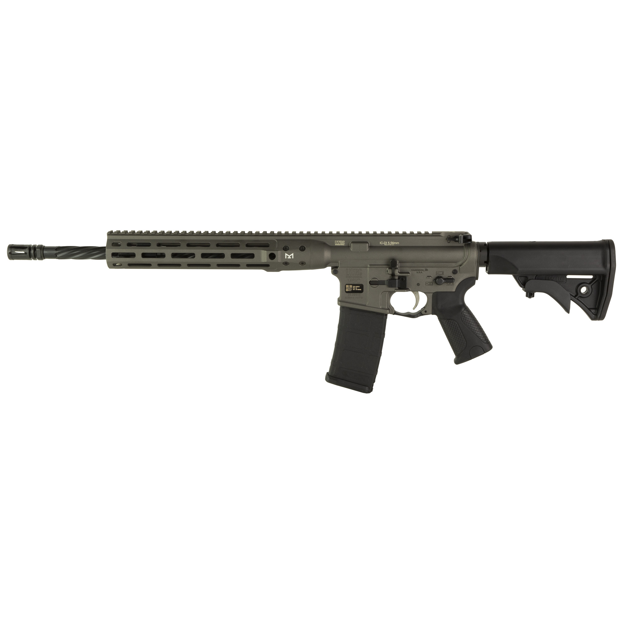 LWRC Icdi 5.56 NATO 16.1in 30rd Tungsten Grey