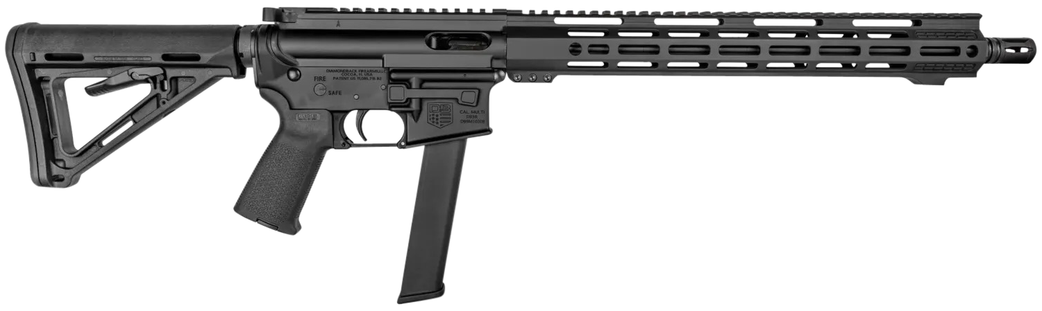 Diamondback DB9R 9mm Luger 16 in 32+1 Rounds Blued Black Finish