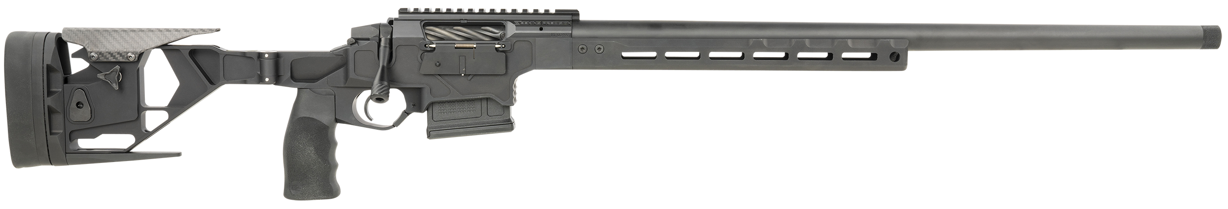 Seekins Precision 0011710101BLK Havak HIT Full Size 6mm Creedmoor 3+1 24" Black Threaded Barrel, Black Picatinny Rail Steel Receiver, Adjustable Folding Aluminum Chassis, AR-Style Vertical Grip