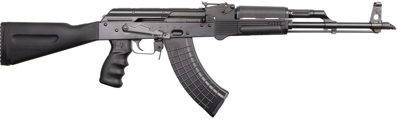Pioneer Arms Forged Trunnion Sporter AK-47 Rifle - Black | 7.62x39 | 16" Barrel | 30rd | Polymer Furniture