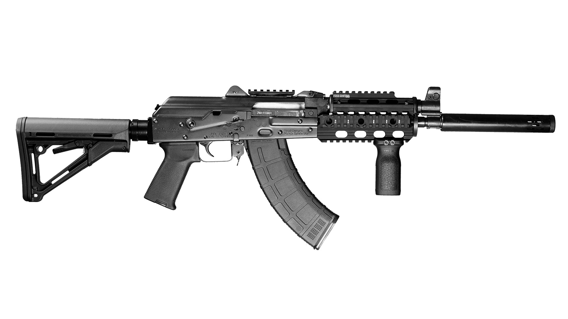 Zastava ZPAP92 7.62x39mm 16.5 Inch 30 Rounds Matte Finish Semi-Automatic